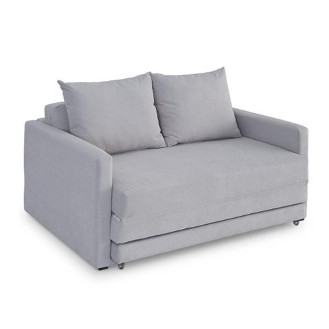Sofa Cama Casal 147cm Trento Cinza Estofama