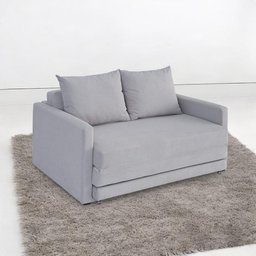 Sofa Cama Casal 147cm Trento Cinza Estofama - 2