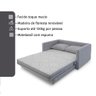 Sofa Cama Casal 147cm Trento Cinza Estofama - 6