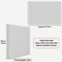 Ver imagem 2 de Cabeceira para Cama Box King 213cm Almeria Linho Cinza - Sallar Home