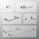 Ver imagem 1 de Kit Acessórios para Banheiros 6 Peças Inox - Kromus KITQD6