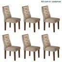 Ver imagem 2 de Kit 6 Cadeiras para Sala de Jantar Estrutura em MDF 98cm