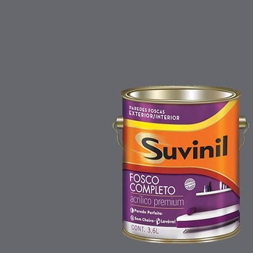 Tinta Acrilica Fosca Premium Suvinil Titânio 3,6L. - 1