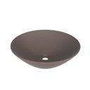 Ver imagem 1 de Cuba para Banheiro em Louça Cuia Marrom Fosco 35,5 x 35,5 - Cozimax