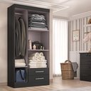Ver imagem 2 de Guarda-Roupa Solteiro 3 Portas 2 Gavetas Kioto