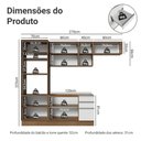 Ver imagem 3 de Armário de Cozinha Completa 270 cm Rustic/Branco Glamy Madesa 17