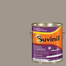 Tinta Acrilica Fosca Premium Suvinil Prata Envelhecido 3,6L. - 1