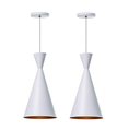 Ver imagem 1 de Kit 2 Lustre Pendente Interno Mesa Jantar Balcão Canadá Cor: Branco