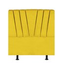 Ver imagem 1 de Cabeceira Bélgica Cama Box Casal 140 Cm Suede Amarelo