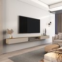 Ver imagem 4 de Rack Suspenso Star para TV até 84 Polegadas MDF/MDP 218 com 2 Portas