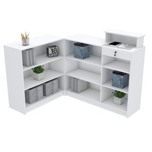 BALCÃO CAIXA PARA ATENDIMENTO M447.B (LOJA, COMÉRCIO) MUNDI MOVEIS