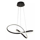 Ver imagem 1 de Lustre Luminária 3000k Orgon Moderno Pendente Arco Led Perfil Infinito Luxo Sala de Jantar Iluminaçã