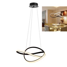 Lustre Luminária 3000k Orgon Moderno Pendente Arco Led Perfil Infinito Luxo Sala de Jantar Iluminaçã - 4