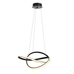 Lustre Luminária 3000k Orgon Moderno Pendente Arco Led Perfil Infinito Luxo Sala de Jantar Iluminaçã - 3