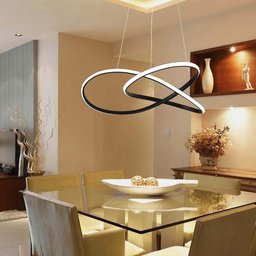 Lustre Luminária 3000k Orgon Moderno Pendente Arco Led Perfil Infinito Luxo Sala de Jantar Iluminaçã - 5