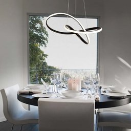 Lustre Luminária 3000k Orgon Moderno Pendente Arco Led Perfil Infinito Luxo Sala de Jantar Iluminaçã - 8