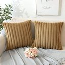 Ver imagem 1 de Capa P/ Almofada Pelucia Wave Soft 50 X 50 Cm - Caramelo
