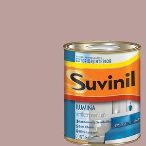 Tinta Acrilica Semi Brilho Premium Suvinil Rosa Giz 900ml.