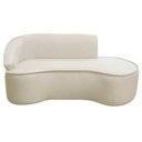 Ver imagem 3 de Kit Divã Recamier Orgânico Marrocos 180cm Lado Direito e 1 Poltronas Amore Bouclé Bege