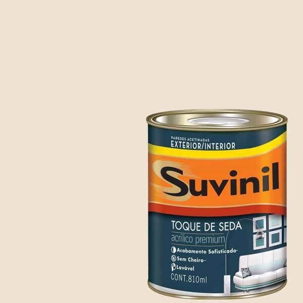 Tinta Acrílica Acetinada Suvinil Tapioca 900ml - 1