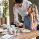 Ver imagem 2 de Jogo de 4 Xícaras de Café Expresso de Porcelanacom Pires 50ml - Everyday - Verde Malva- Guzzini
