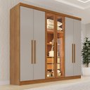 Ver imagem 2 de Guarda-roupa Casal Reflecta com Led 06 Portas 02 Gavetas França