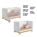Ver imagem 7 de Quarto Completo Bebê Infantil Q Encanto Berço Vira Cama Guarda Roupas e Cômoda Sapateira Qmovi