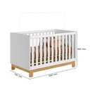 Ver imagem 4 de Quarto Completo Bebê Infantil Q Encanto Berço Vira Cama Guarda Roupas e Cômoda Sapateira Qmovi