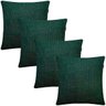 Kit 4 Capas de Almofadas Linho Lincoln 45x45cm Escolha a Cor:verde - 1