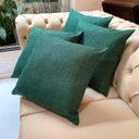 Ver imagem 2 de Kit 4 Capas de Almofadas Linho Lincoln 45x45cm Escolha a Cor:verde