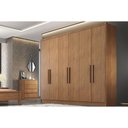 Ver imagem 1 de Guarda Roupa Casal 6 Portas e 4 Gavetas Rizon/linea Cumaru - Novo Horizonte