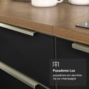 Ver imagem 6 de Balcão de Cozinha 60 cm 1 Porta (sem Tampo) Rustic/Preto Lux Madesa