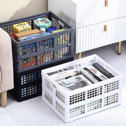 Cesto Dobrável Multiuso 35l 35kg Portátil para Compras - 4