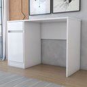 Ver imagem 5 de Mesa Escrivaninha Loft 1 Porta 1 Gaveta Branco - Panorama Móveis