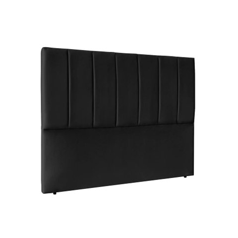 Cabeceira Cama Box Casal 195 cm Isis - Preto Corino