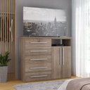 Ver imagem 1 de Cômoda Big Multiuso 1201 Ilan Castanho