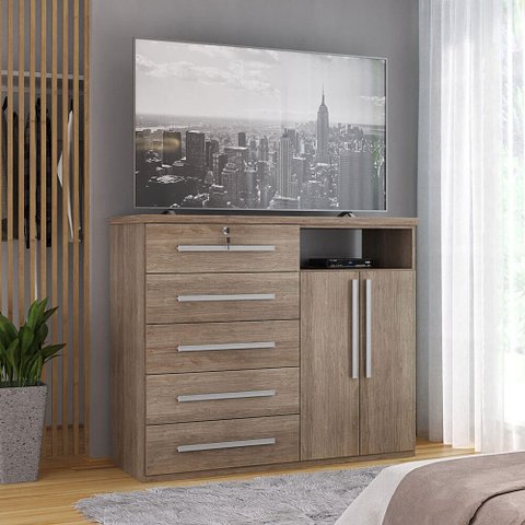 Cômoda Big Multiuso 1201 Ilan Castanho