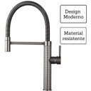 Ver imagem 2 de Torneira Cozinha Gourmet Monocomando Premium Cinza Luxo