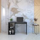 Ver imagem 5 de Mesa Escrivaninha Home Office com 3 Nichos - Preto