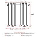 Ver imagem 6 de Cortina Voil Gaze Linho com Forro Microfibra 4,00m X 2,60m Branca