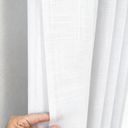 Ver imagem 5 de Cortina Voil Gaze Linho com Forro Microfibra 4,00m X 2,60m Branca