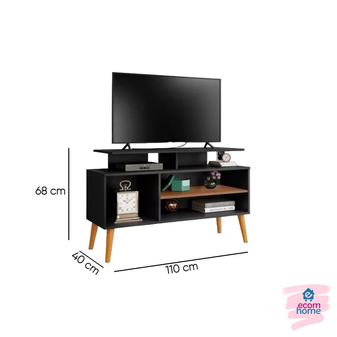 Rack para Tv até 42" Lyon Preto/canela - 2