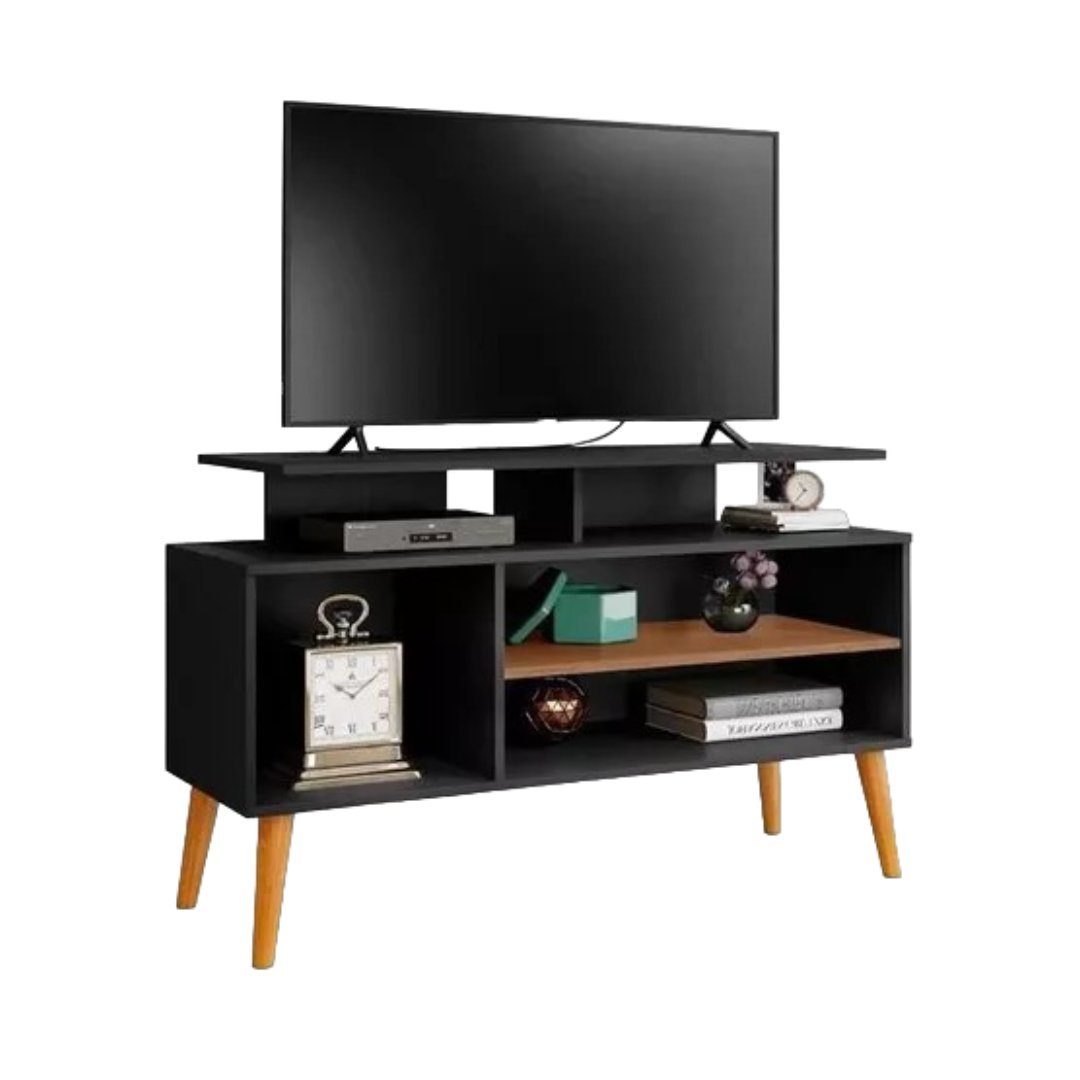 Rack para Tv até 42" Lyon Preto/canela