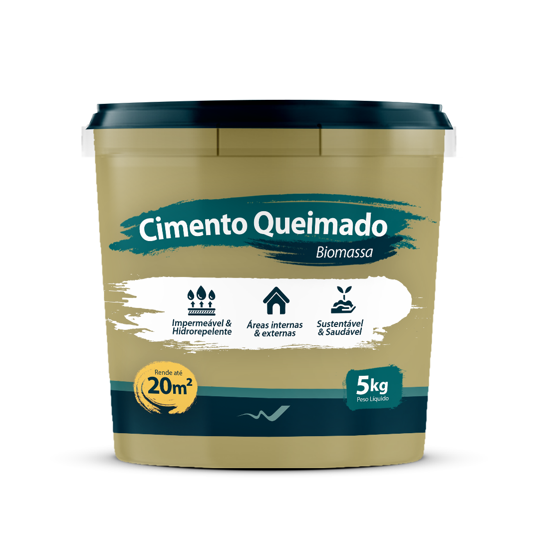 Cimento Queimado 5kg (ouro) - Biomassa do Brasil