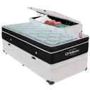 Ver imagem 1 de Cama Box Baú e Colchão Elegant Molas Ensacadas Solteiro Ortobom: Branco