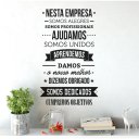 Ver imagem 1 de Adesivo de Parede Decorativo Frase Nesta Empresa