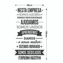 Ver imagem 2 de Adesivo de Parede Decorativo Frase Nesta Empresa