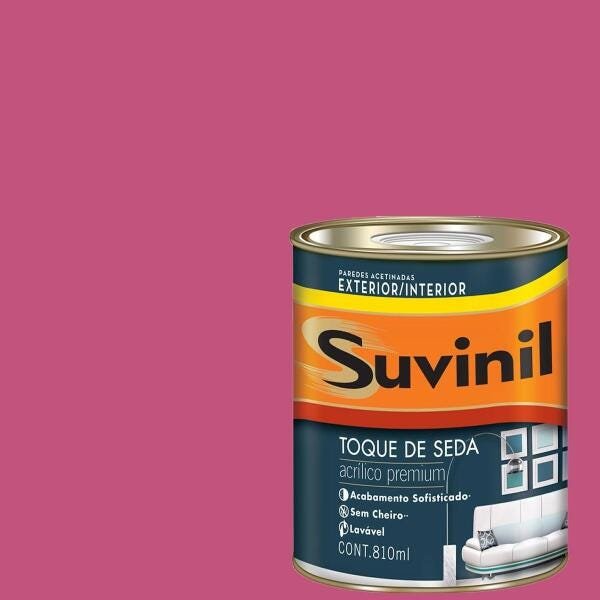 Tinta Acrílica Acetinada Suvinil Magenta 900ml - 1