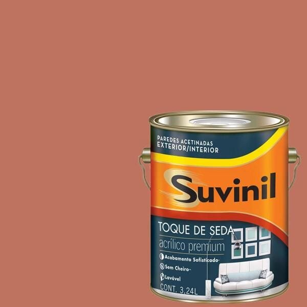 Tinta Acrílica Acetinada Suvinil Dama de Honra 3,2 L - Loja Online SA Tintas