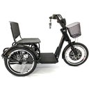 Ver imagem 3 de Triciclo Elétrico Fox 800w Freio-disco e Ré Preto - Duos Bike